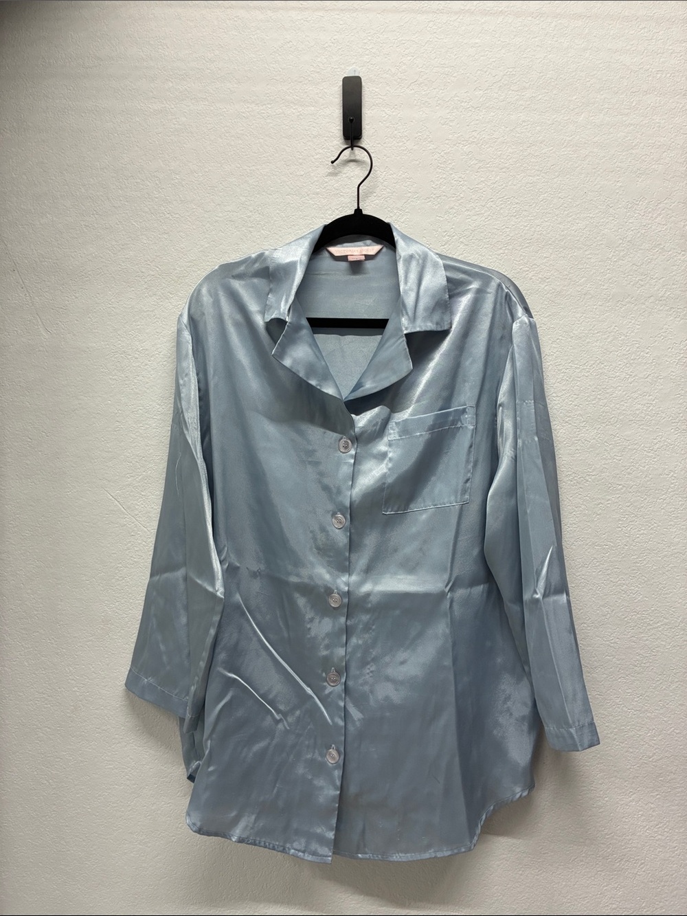 Victoria's Secret Y2K Light Blue Long Sleeve Pajama Top